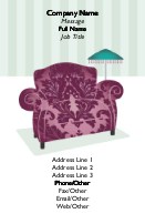 Chic Sofa Full Colour Magnetic Business Cards