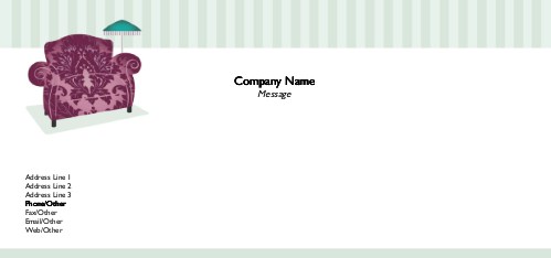 Chic Sofa Full Colour Compliment Slips