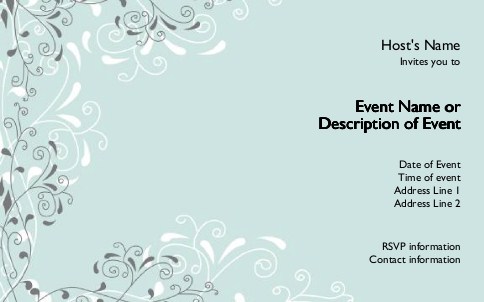 Seafoam Serenity Postcard Invitation-Oversized