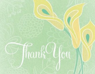 Springtime Love Wedding Thank You Cards
