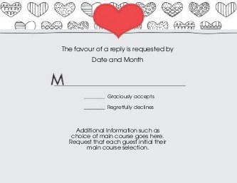 Affair of the Heart Reply Cards