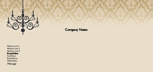 Classically Chic Full Colour Compliment Slips