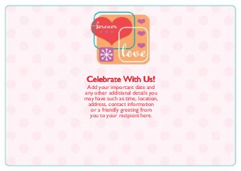 Love You Forever Standard Sized Save the Date Postcards