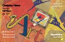 Mixed Media Recycled Business Cards