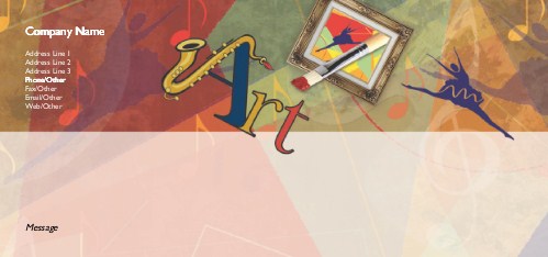 Mixed Media Full Colour Compliment Slips