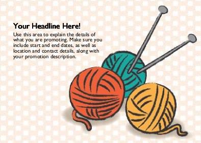 Neat Knit Full Colour Standard Sized Postcards