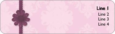 Plum Enchantment Return Address Labels