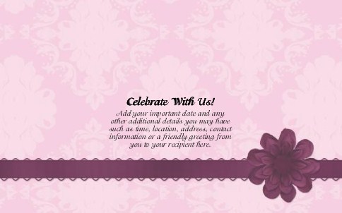 Plum Enchantment Oversized Save the Date  Postcards