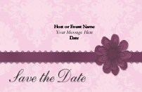 Plum Enchantment Save the Date Magnets