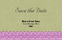 Dusty Rose Liaison Save the Date Cards