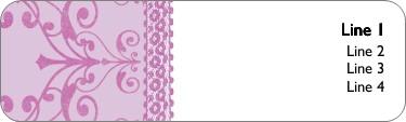 Dusty Rose Rendezvous Return Address Labels