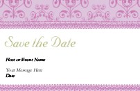 Dusty Rose Rendezvous Save the Date Cards
