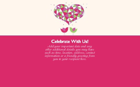 Lil' Love Birds Oversized Save the Date  Postcards