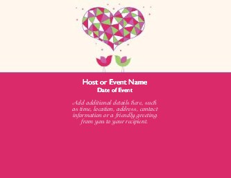 Lil' Love Birds Large Save the Date Magnets