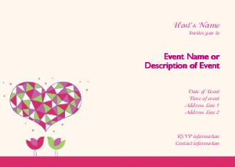 Lil' Love Birds Postcard Invitation-Standard