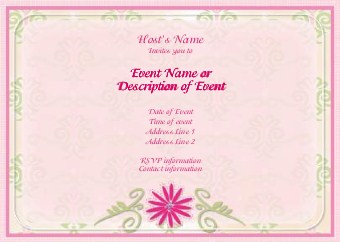 Love's Sweet Springtime Postcard Invitation-Standard