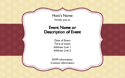 Ruby Red Forever Postcard Invitation-Oversized