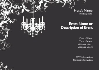 Striking Celebration Postcard Invitation-Standard