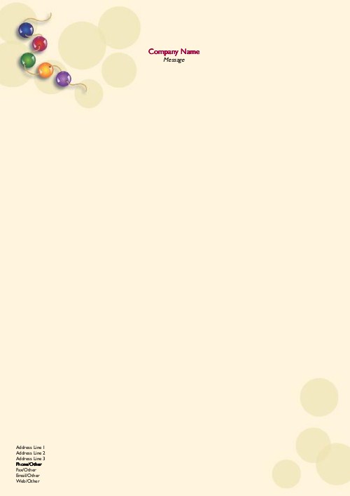 Bold Beads A4 Letterhead