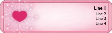 Explosion of Love Return Address Labels