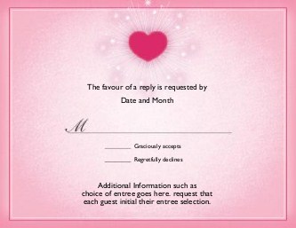 Explosion of Love Reply Cards
