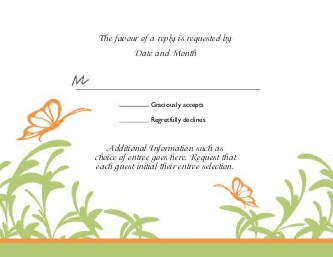 Garden Green Love Reply Cards