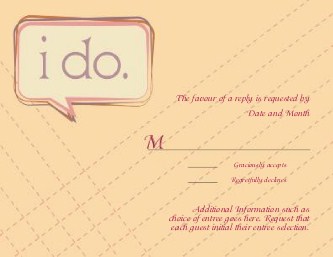 I Do, Love You Reply Cards