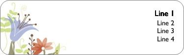 Modern Romance Return Address Labels