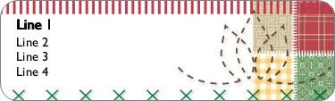 Serious Stitchwork Return Address Labels