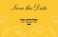 Sunny Yellow Future Save the Date Cards