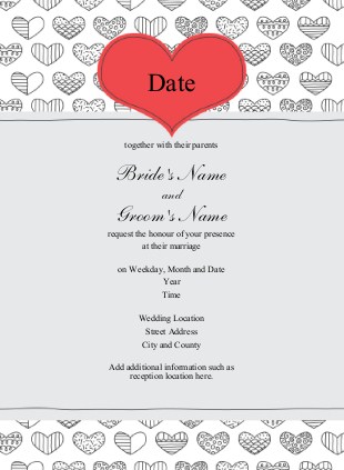 Affair of the Heart Wedding Invitations