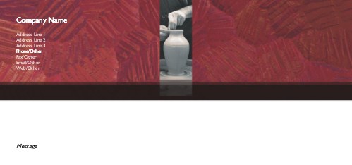 Perfect Pottery Full Colour Compliment Slips