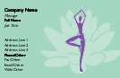 Yoga Power Full Colour Business Cards