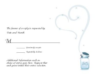 Canned-It Blue Desire Reply Cards
