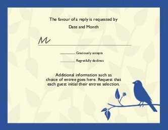 Dusky Blue By You Reply Cards