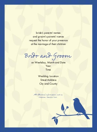 Dusky Blue By You Wedding Invitations