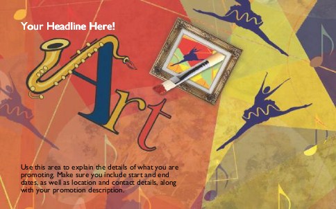 Mixed Media Full Colour Oversized Postcards