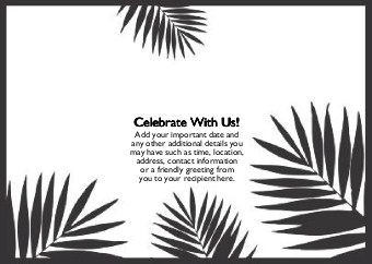 Passion Palms Standard Sized Save the Date Postcards