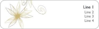 Passionate Petals Return Address Labels
