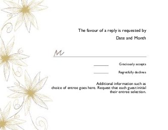 Passionate Petals Reply Cards