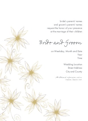 Passionate Petals Wedding Invitations
