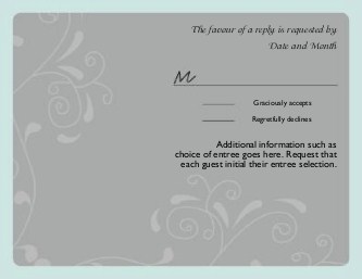 Seafoam Dream Reply Cards