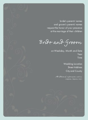 Seafoam Dream Wedding Invitations