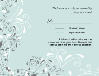Seafoam Serenity Reply Cards