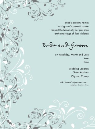 Seafoam Serenity Wedding Invitations
