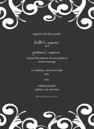 Sophisticated Romance Wedding Invitations