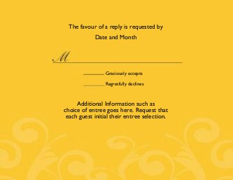 Sunny Yellow Future Reply Cards