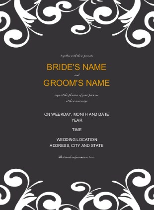 Sunny Yellow Outlook Wedding Invitations