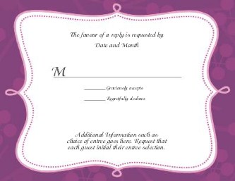 Vineyard Romance Reply Cards