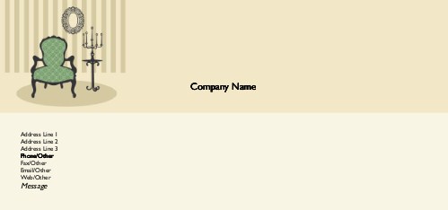 Vintage Charm Full Colour Compliment Slips